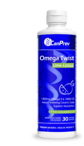 CanPrev Omega Twist Lime-Licious bottle