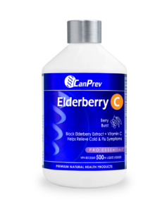 CanPrev Elderberry Liquid bottle