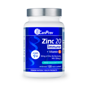 Zinc 20 Immune + Vitamin C